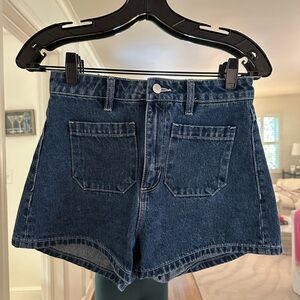 ROLLA'S Blue Jean Shorts High-Waisted Vintage Style